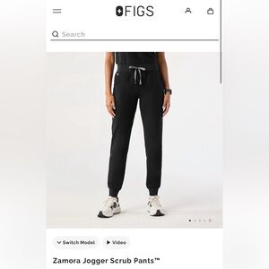Figs Women’s Black Zamora Jogger Pants XXS